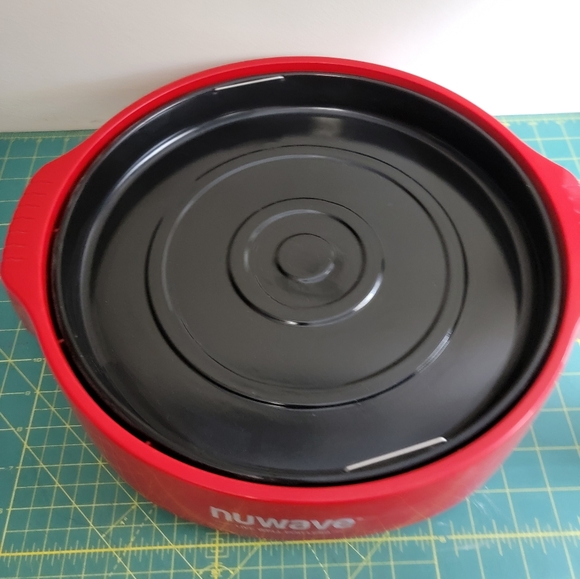 NuWave Infrared Oven Pro Plus 20653 Replacement Part Base Bottom Red + Drip Pan - Picture 2 of 6